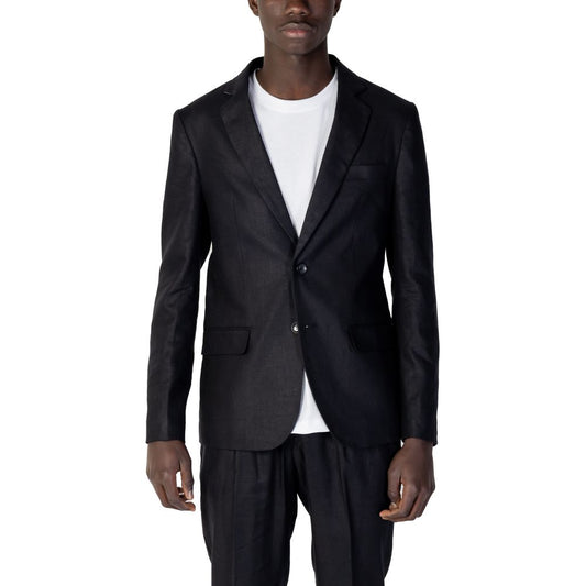 Antony Morato Schwarzer Leinenblazer