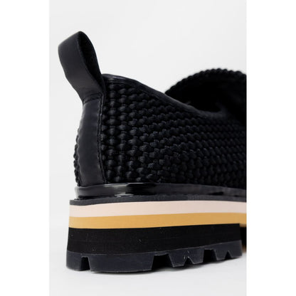 ASH Plateauschuhe aus schwarzem Leder