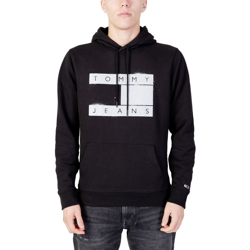 Tommy Hilfiger Jeans – Kapuzenpullover aus Bio-Baumwolle in Schwarz