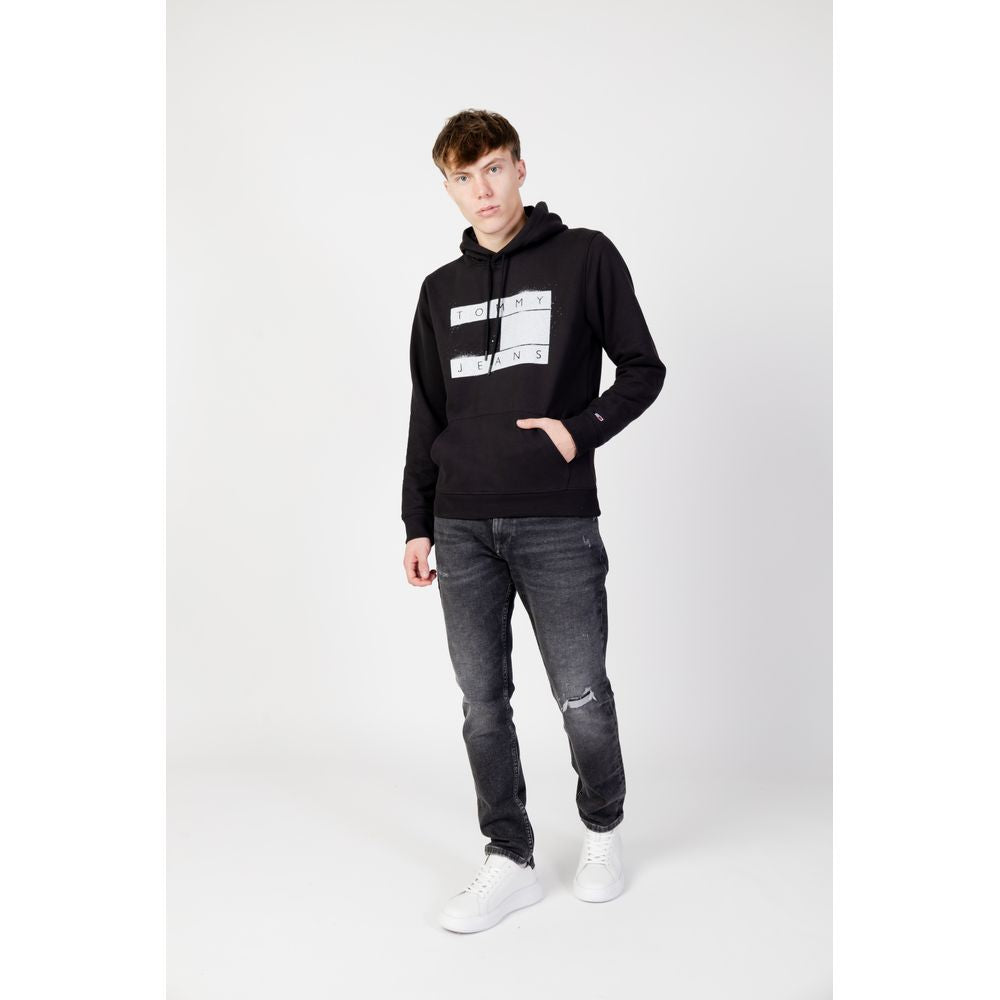 Tommy Hilfiger Jeans – Kapuzenpullover aus Bio-Baumwolle in Schwarz