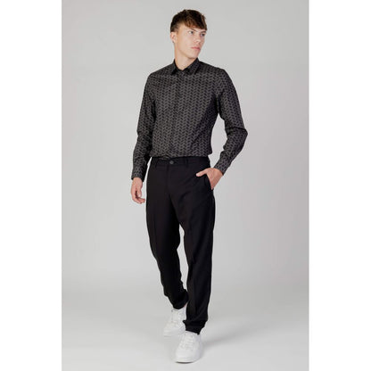 Antony Morato Graues Baumwollhemd