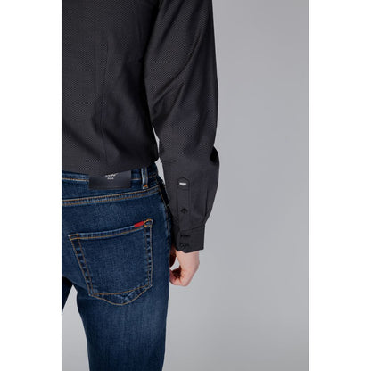 Antony Morato Graues Baumwollhemd