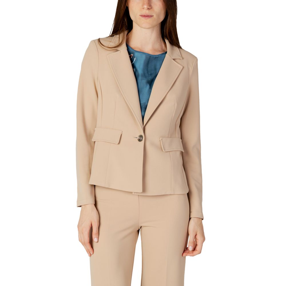 Rinascimento Beige Polyester Blazer