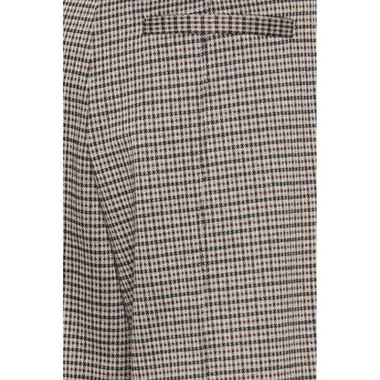 ICHI Beige Polyester Casual Pants