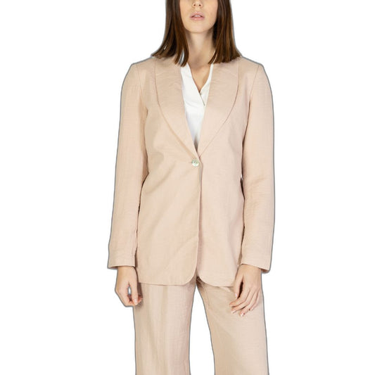 Vero Moda – Rosafarbener Viskose-Blazer