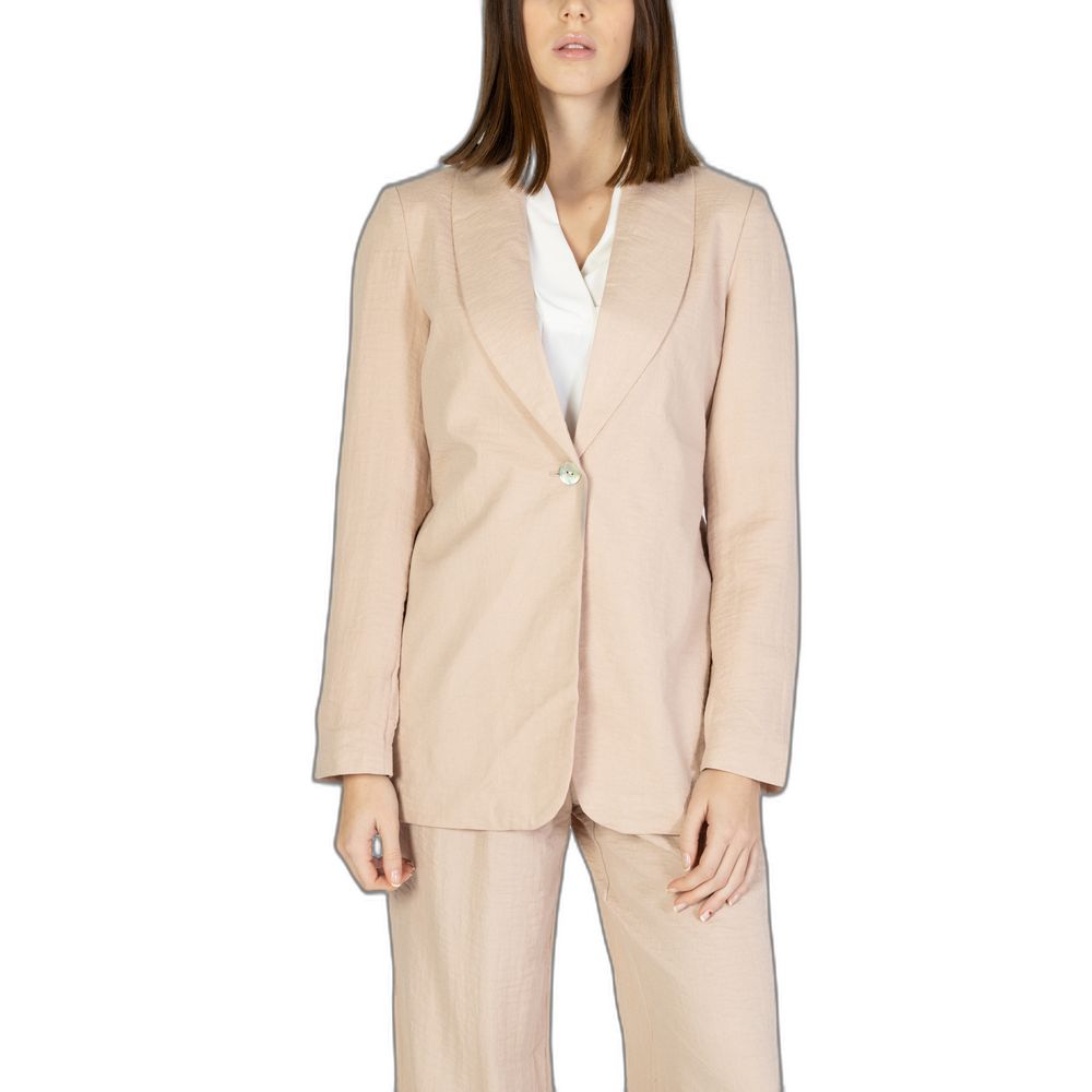 Vero Moda – Rosafarbener Viskose-Blazer