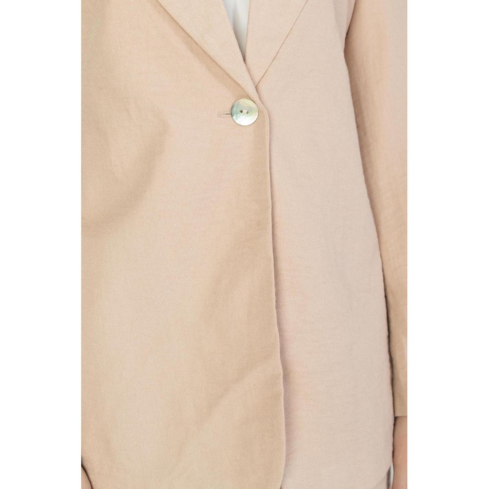 Vero Moda – Rosafarbener Viskose-Blazer