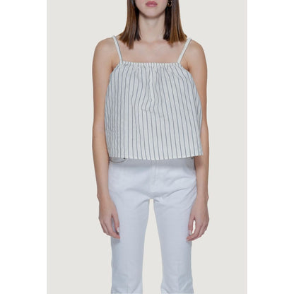 Vero Moda – Tanktop aus Bio-Baumwolle in Beige