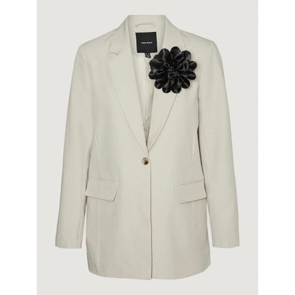 Vero Moda – Beigefarbener Polyester-Blazer