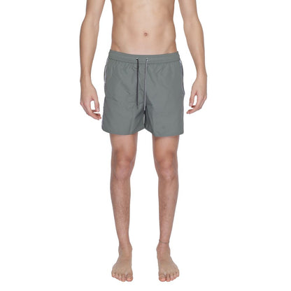Emporio Armani Underwear Grüne Polyester-Badeshorts