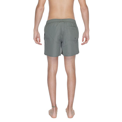 Emporio Armani Underwear Grüne Polyester-Badeshorts