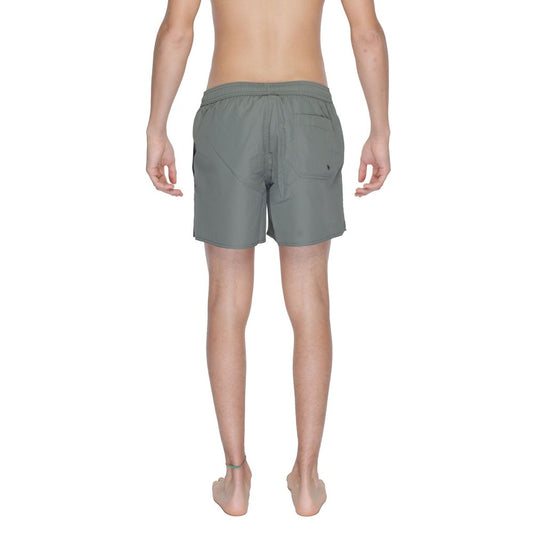 Emporio Armani Underwear Grüne Polyester-Badeshorts