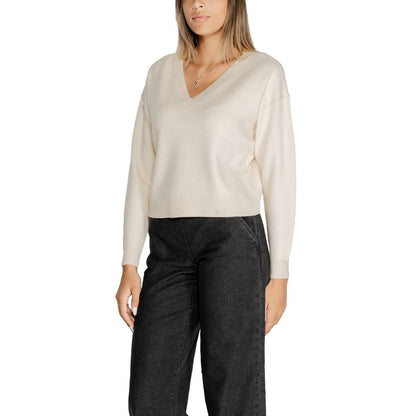 Vero Moda – Weißer Viskosepullover