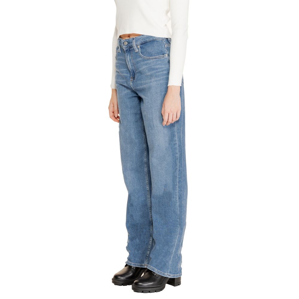Calvin Klein Jeans – Blaue Jeans aus Baumwolle mit entspannter Passform