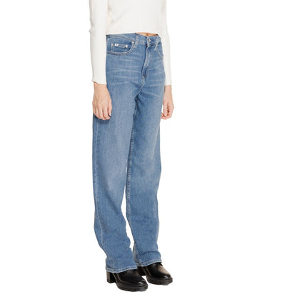 Calvin Klein Jeans – Blaue Jeans aus Baumwolle mit entspannter Passform
