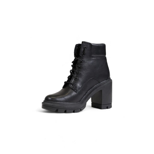 Timberland – Hoher Absatz aus recyceltem Leder in Schwarz