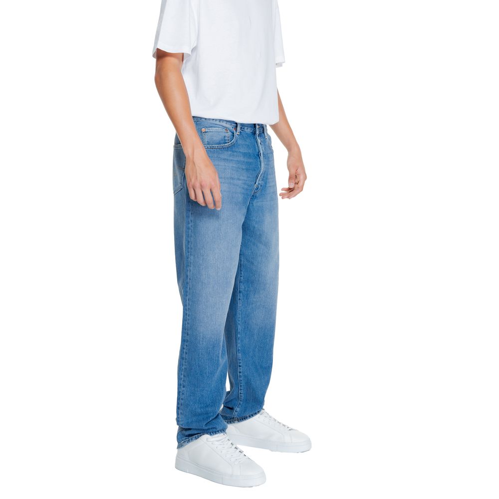 Replay – Blaue Jeans aus Baumwolle mit entspannter Passform