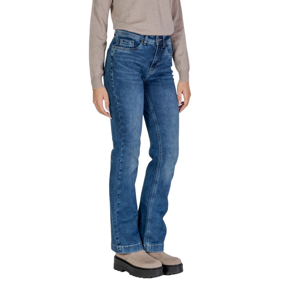 Street One Blaue Mom-Jeans aus Baumwolle