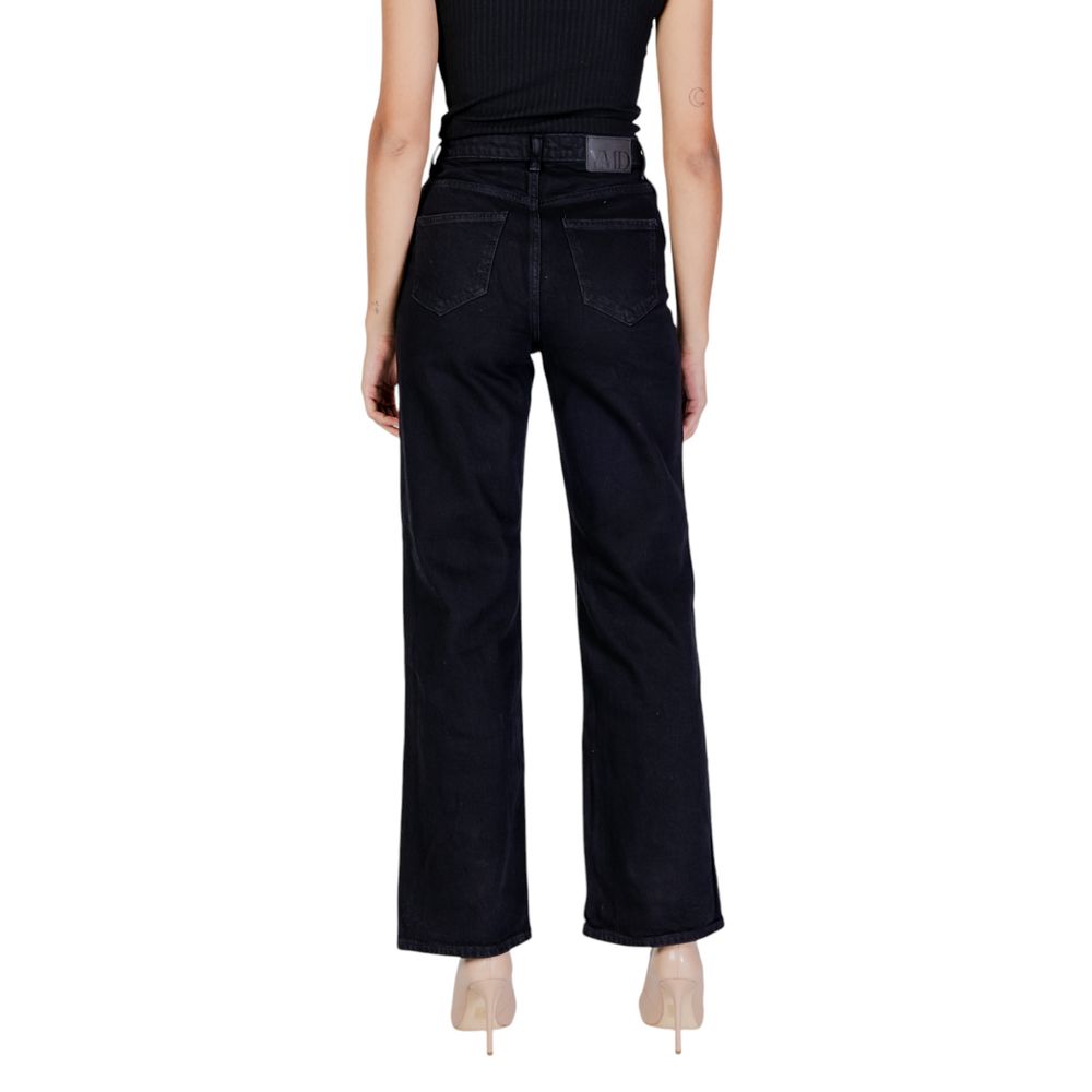 Vero Moda – Schwarze Mom-Jeans aus Baumwolle