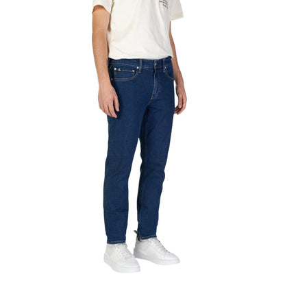 Calvin Klein Jeans – Blaue Slim-Fit-Jeans aus Baumwolle
