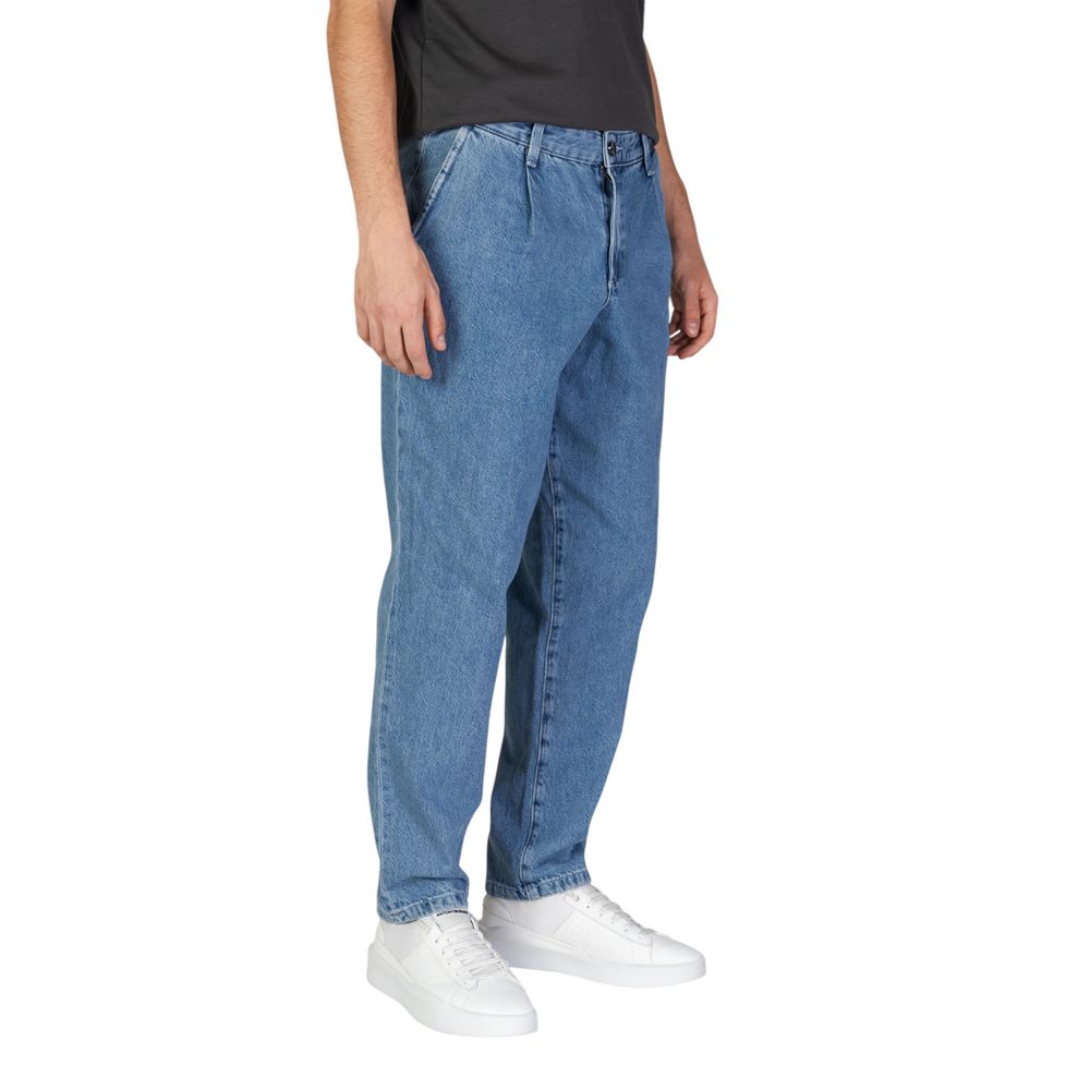 Jack Jones – Blaue Jeans aus Baumwolle mit entspannter Passform