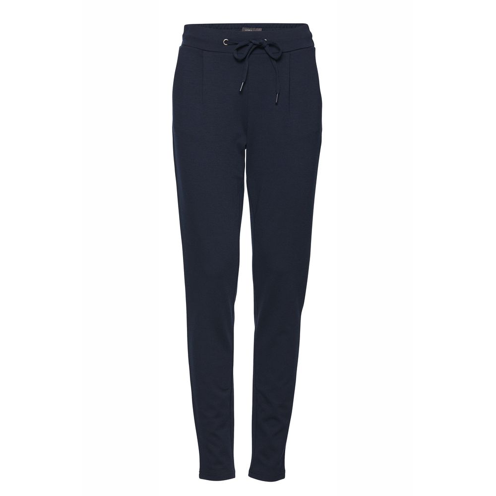 ICHI Blue Polyester Pant