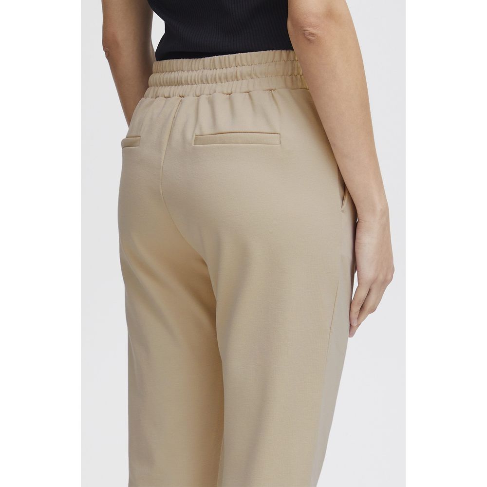 ICHI Beige Polyesterhose