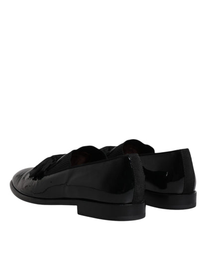 Dolce &amp; Gabbana – Schwarze Leder-Loafer für Herren, formelle Abendschuhe