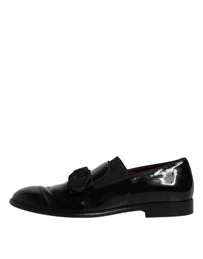 Dolce &amp; Gabbana – Schwarze Leder-Loafer für Herren, formelle Abendschuhe