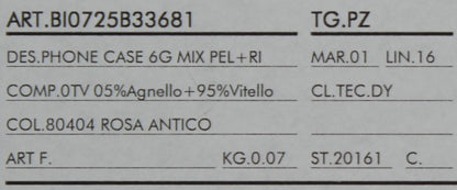 Dolce &amp; Gabbana – Rosa Leder-Telefonhülle mit Herzmotiv