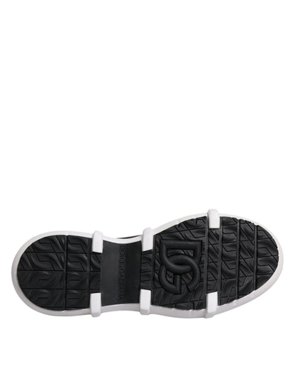 Dolce &amp; Gabbana – Galileo – Hohe Sneakers aus schwarzem Nylon