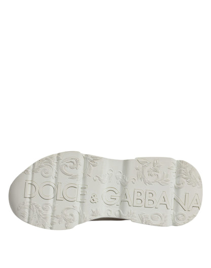 Dolce &amp; Gabbana Daymaster Low Top Sneaker aus weißem Leder