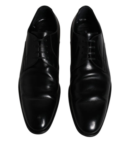 Dolce &amp; Gabbana – Derby-Schuhe aus schwarzem Leder für formelle Herren