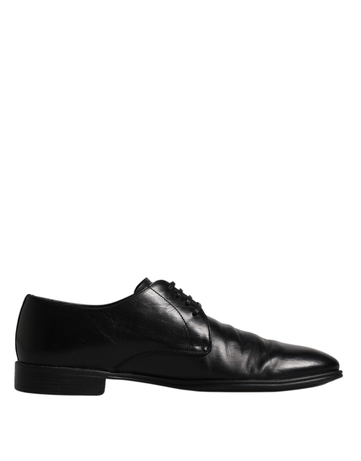 Dolce &amp; Gabbana – Derby-Schuhe aus schwarzem Leder für Herren mit Schnürung