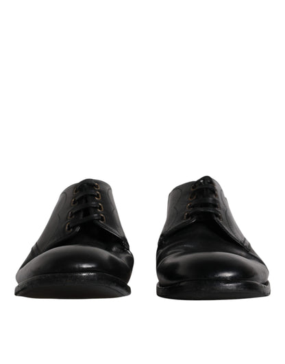 Dolce &amp; Gabbana – Derby-Schuhe aus schwarzem Leder für formelle Herren