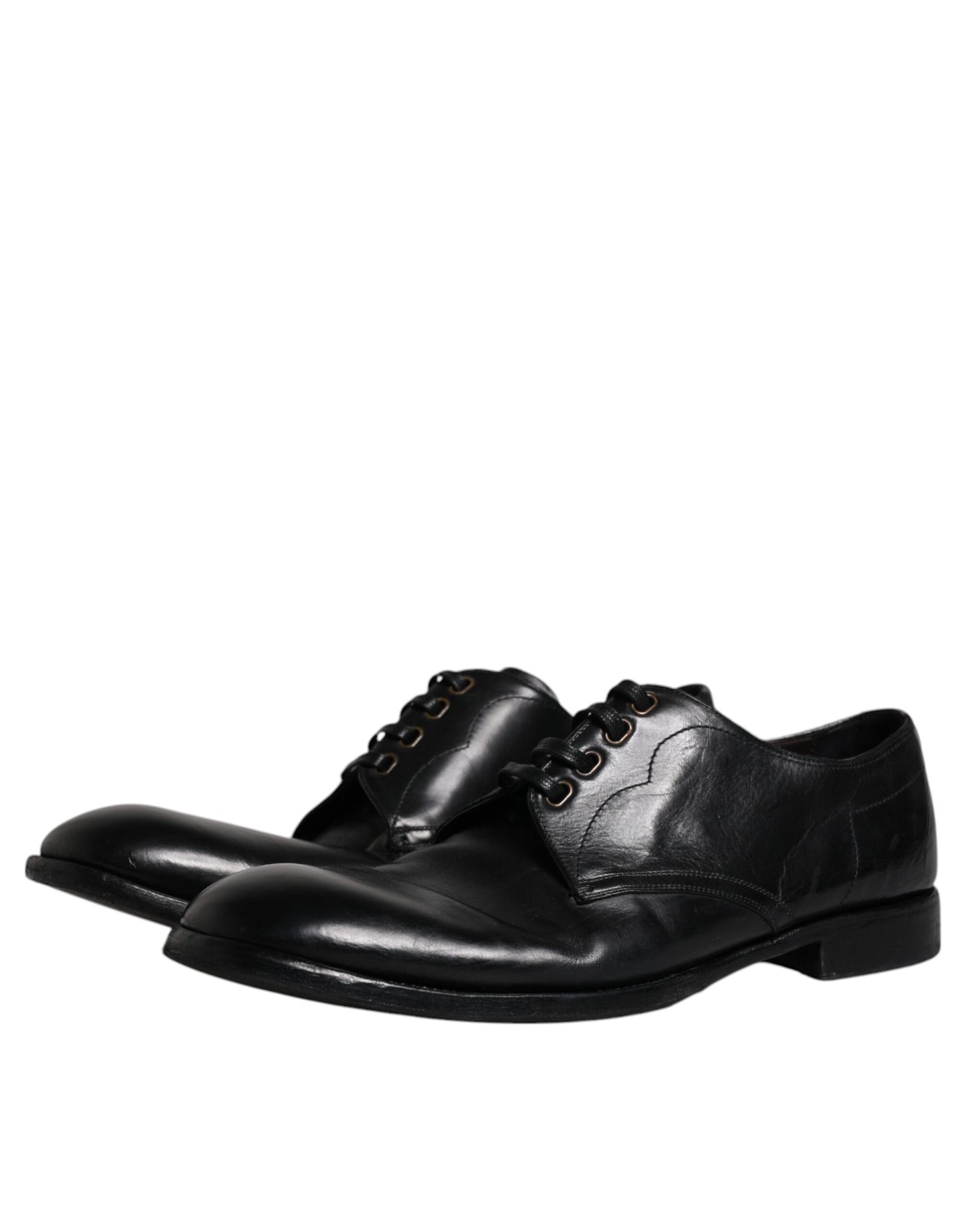 Dolce &amp; Gabbana – Derby-Schuhe aus schwarzem Leder für formelle Herren