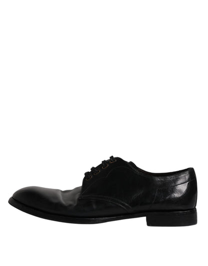 Dolce &amp; Gabbana – Derby-Schuhe aus schwarzem Leder für formelle Herren