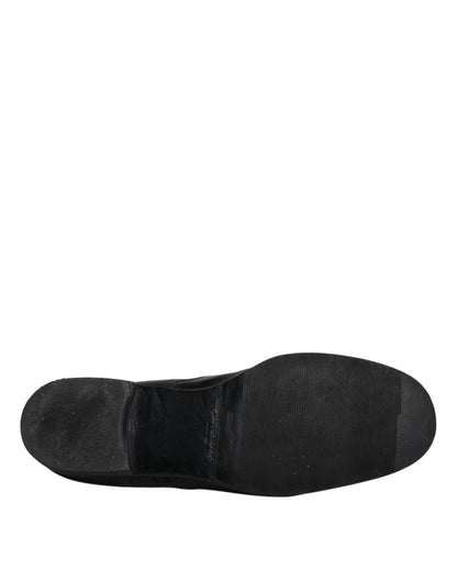 Dolce &amp; Gabbana – Derby-Schuhe aus schwarzem Leder für formelle Herren