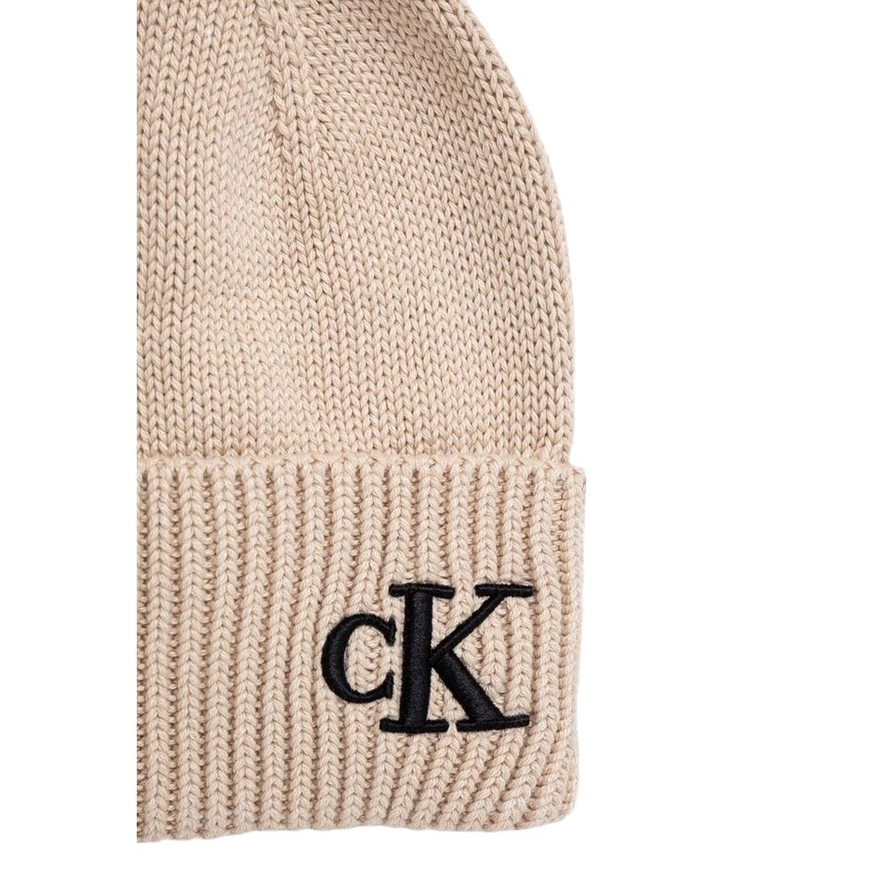 Calvin Klein Beige Cotton Caps Baseballmütze