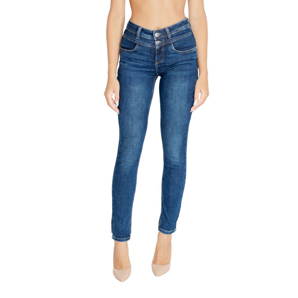 Street One Blaue Mom-Jeans aus Baumwolle
