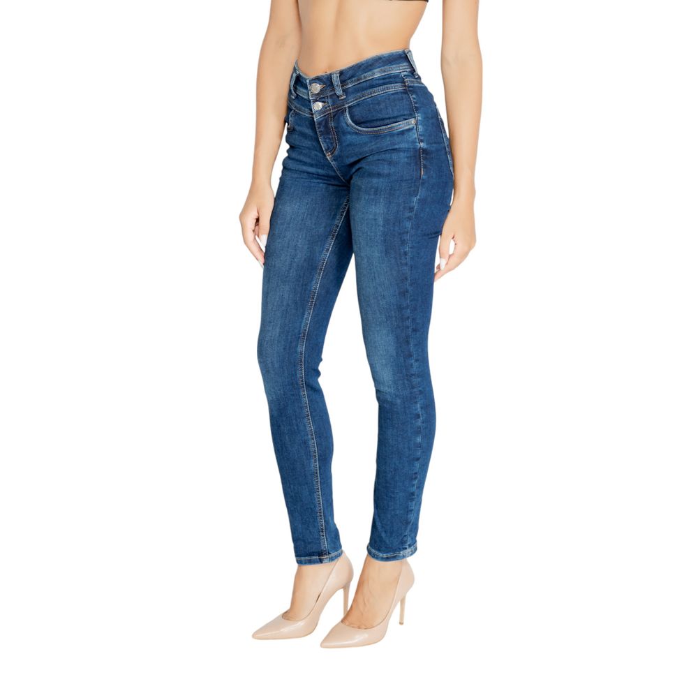 Street One Blaue Mom-Jeans aus Baumwolle