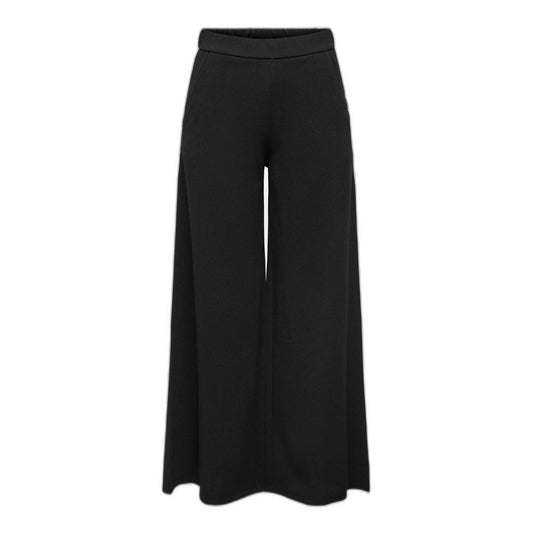 Jacqueline De Yong Black Recycled Polyester Casual Pants