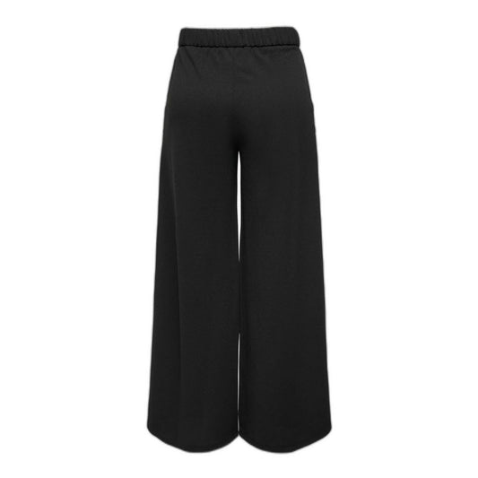 Jacqueline De Yong Black Recycled Polyester Casual Pants