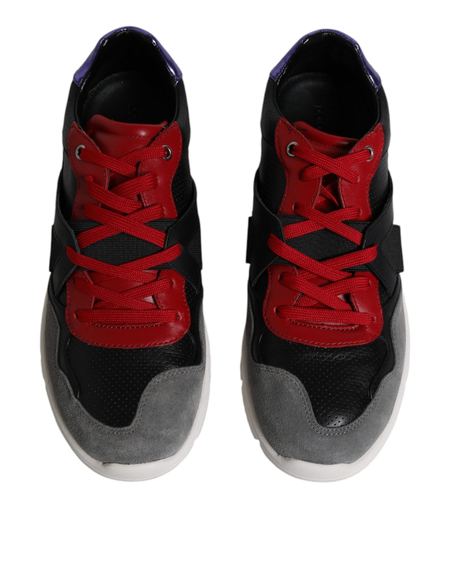 Dolce &amp; Gabbana Mehrfarbige Low-Top-Sneakers aus Wildleder