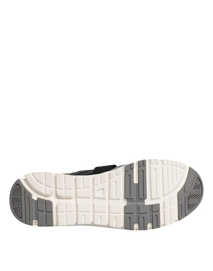 Dolce &amp; Gabbana Mehrfarbige Low-Top-Sneakers aus Wildleder