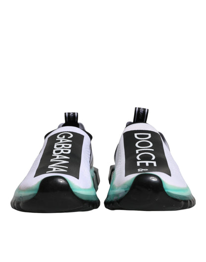 Dolce &amp; Gabbana Sorrento Slip-On Sneakers in Weiß und Blau