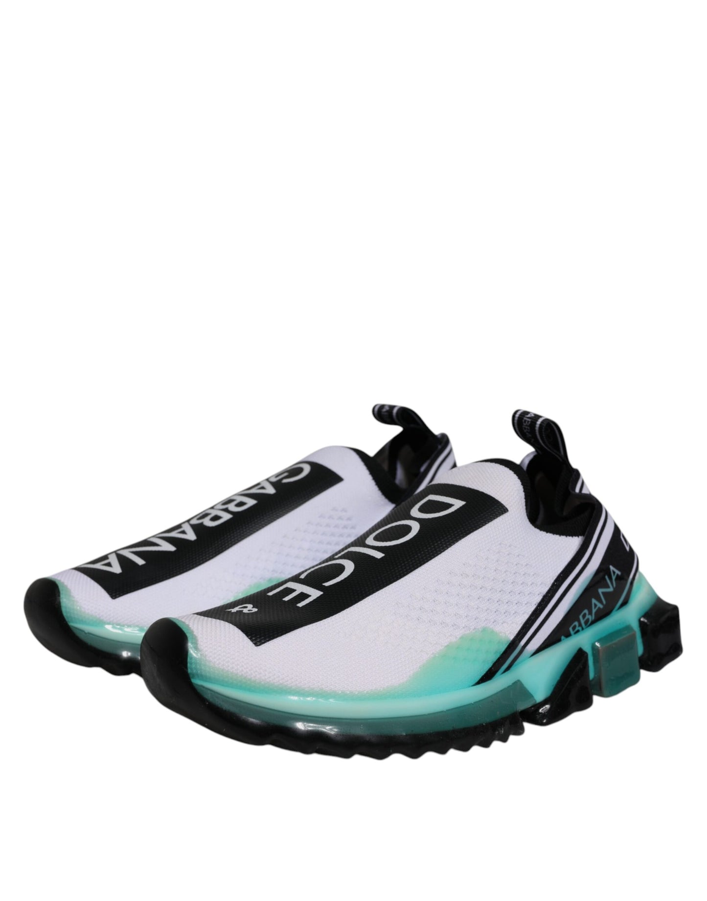 Dolce &amp; Gabbana Sorrento Slip-On Sneakers in Weiß und Blau