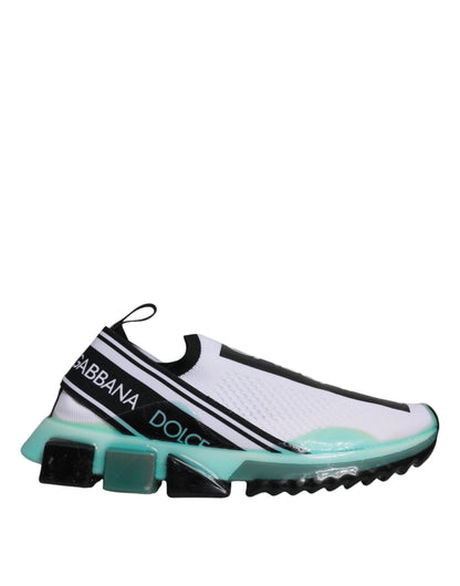 Dolce &amp; Gabbana Sorrento Slip-On Sneakers in Weiß und Blau