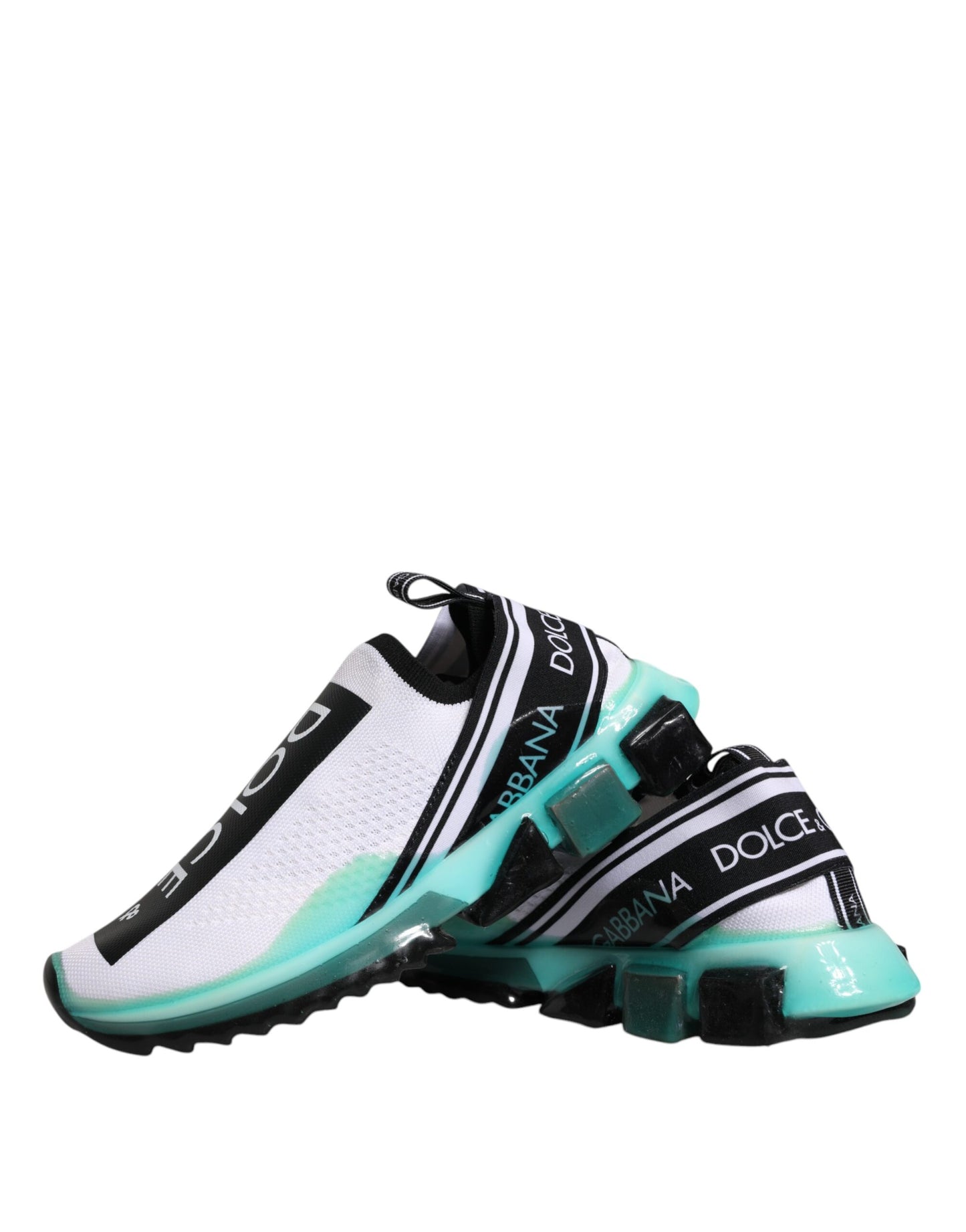 Dolce &amp; Gabbana Sorrento Slip-On Sneakers in Weiß und Blau