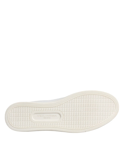 Dolce &amp; Gabbana – Weiße London-Sneakers aus Kalbsleder